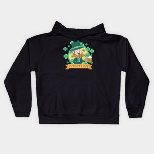 Uncle Beer party patricks day Kids Hoodie